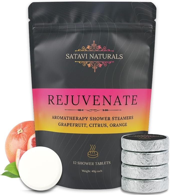 Citrus Shower Steamers – Aromatherapy Shower Bombs by SataviNaturals