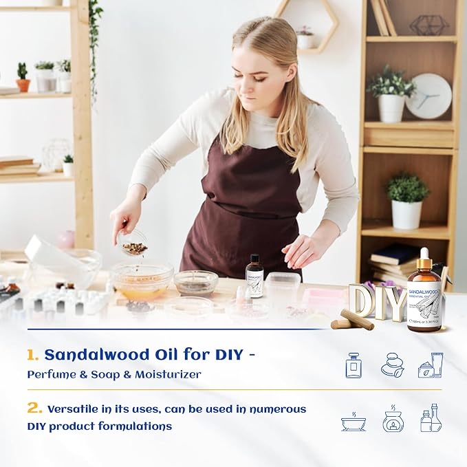 HIQILI Sandalwood Essential Oils, Long-Lasting Scent - Image 4