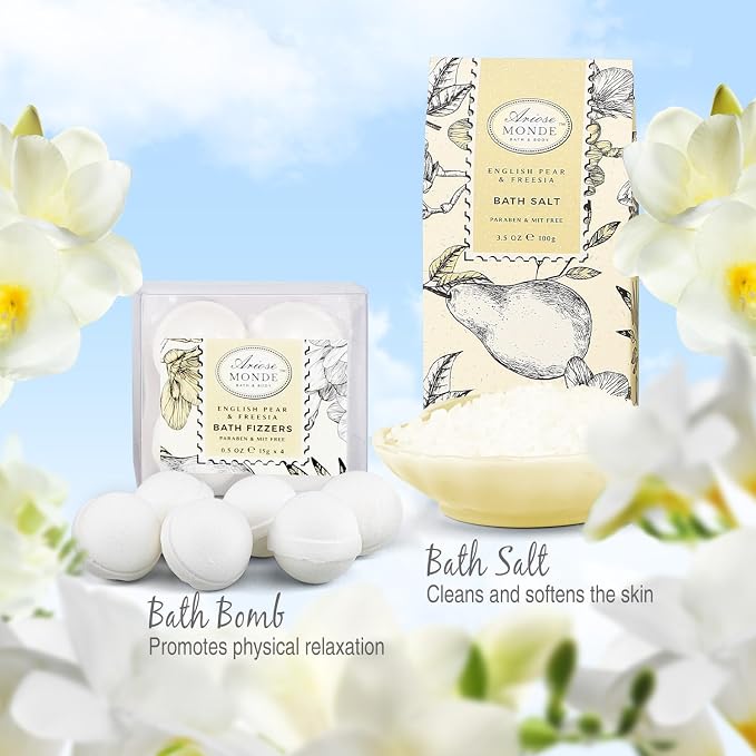 Bath & Shower Spa Gift Basket Set, - Image 5