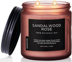 M&SENSE Sandalwood Rose Scented Candle by MSENSE