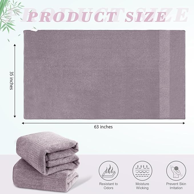 SEISSO Bath Towels, Extra Absorbent & Quick Drying Towels - Image 2