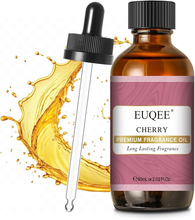 EUQEE 2.02 Fl oz Cherry Fragrance Oil, 60ml Premium Essential Oil by EUQEE