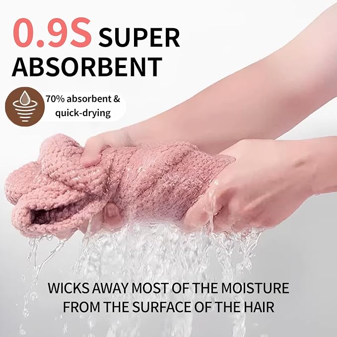 2 PCS Extra Large Hair Towel Wrap - Image 2