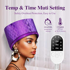 Thermal Steam Cap for Natural Hair Treatment: 10-Level Heating Cap for Deep - Image 4