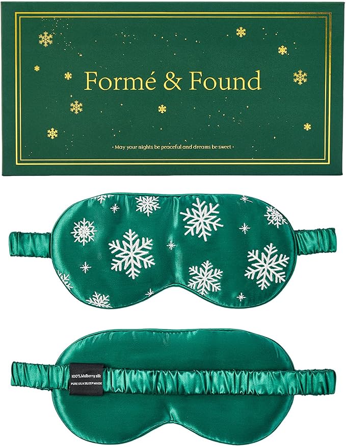 Formé & Found Luxury Silk Sleep Mask – 100% 6A Mulberry Silk, 22 Momme | by HappyWinterHolidays