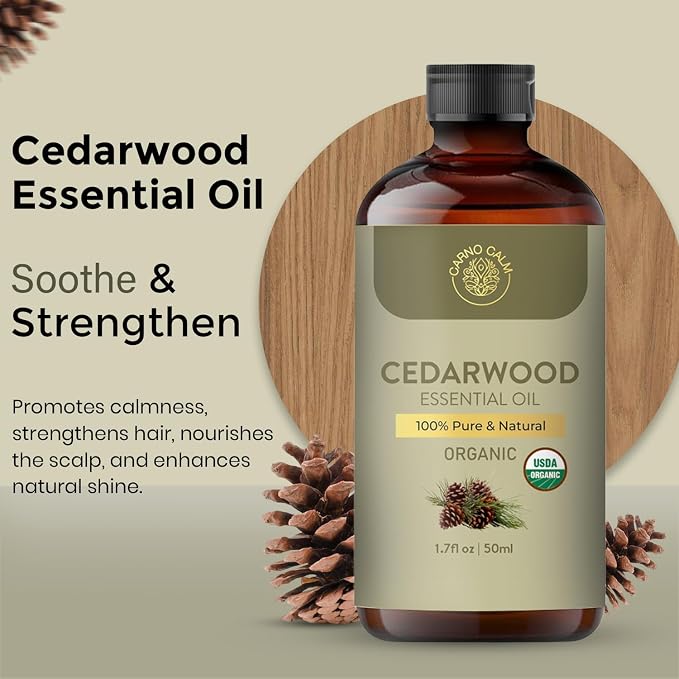 Organic Cedarwood Essential Oil 50ml : 100% Pure & Natural Cedarwood Oil - Image 3