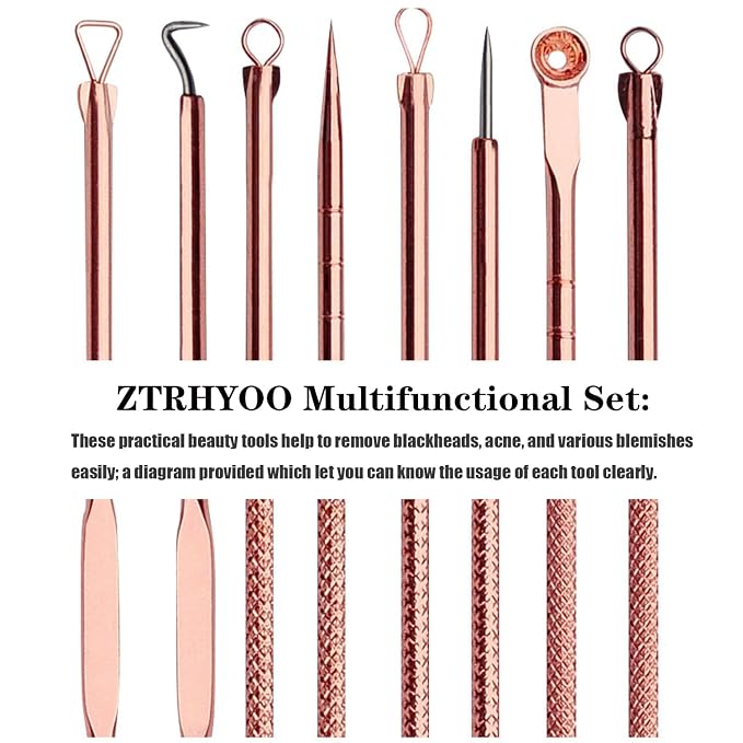 ZTRHYOO Blackhead Remover Pimple Comedone Extractor Tool Best Acne Removal Kit - Image 2