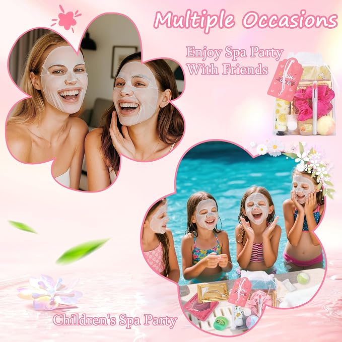 88PCS SPA Party Supplies for Girls, Under Eye Patches, Facial Masks, Lip Mask & - Image 3