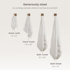BIOWEAVES 100% Organic Cotton 700 GSM Plush Bath Towels 30" x 58" GOTS Certified - Image 7