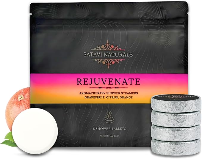 Citrus Shower Steamers – Aromatherapy Shower Bombs by SataviNaturals