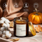 Cedar Wood Candles for Home Scented, Natural Soy Aromatherapy Non Toxic Candles - Image 2