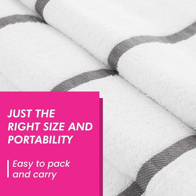 CASA COPENHAGEN Cabana Pool 4Pcs 100% Egyptian Cotton Large Designer Beach - Image 4