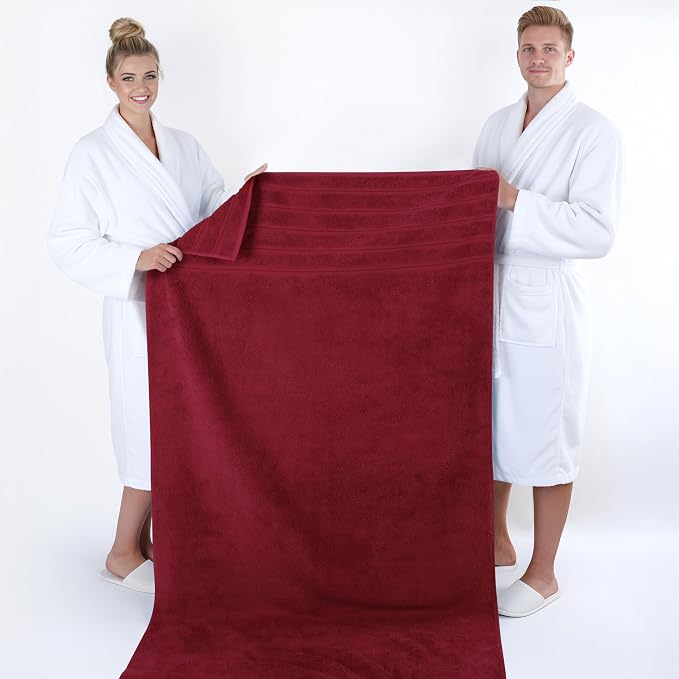 American Soft Linen 35x70 Jumbo Large Bath Towel, 600 GSM 100% Cotton Turkish - Image 5