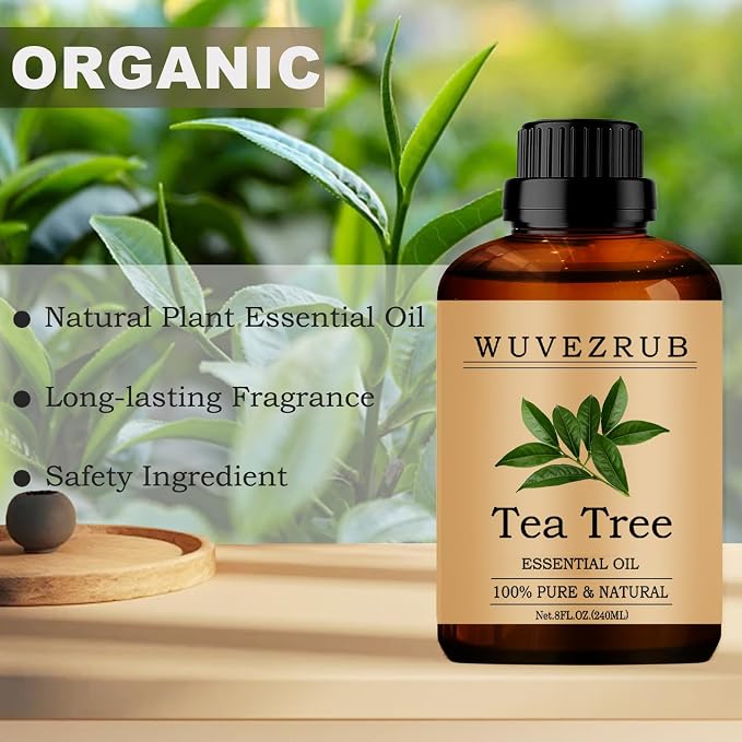 Tea Tree Essential Oils, 240ML 100% Pure and Natural Essential Oil - Image 4