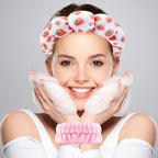 Zkptops Spa Headband for Washing Face Wristband Set Sponge Makeup Skincare - Image 2
