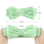 CIEHER 8 Pack White & Green Spa Headband - Image 7