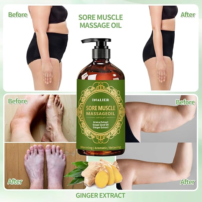 Mothers Day Gifts for Wife, Massage Oil for Massage Therapy, 3 Pack Cellulite - Image 5