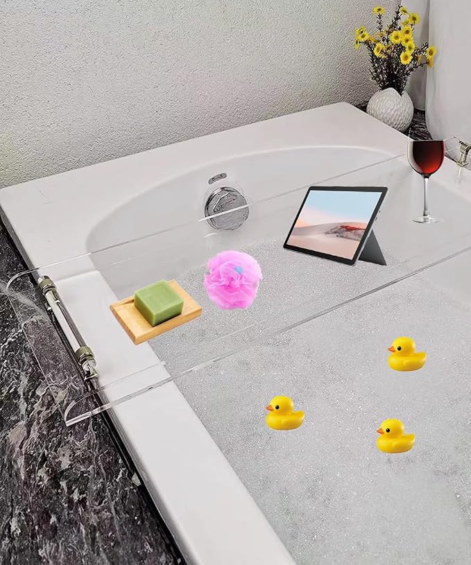 WANLIAN 33-Inch Luxury Bathtub Caddy Tray - Image 3