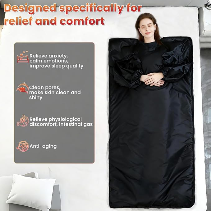 Lcoco&Dream Portable Sauna Blanket, Dual Sided Temperature Control，Relaxation - Image 5