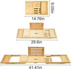 Bathtub Tray - Luxury Bamboo Bathtub Tray - Image 2