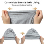 Satin Bonnet Silk Lined Sleep Cap- Adjustable Hair Cover - Image 5