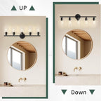 Espird Bathroom Vanity Light Fixtures Matte Black Bathroom Lighting Fixture - Image 4
