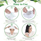 Shampoo Caps No Rinse, 12 Pack Waterless Shampoo Caps - Image 6