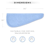 SimpleField 2 Pack Microfiber Hair Towel Wrap - Image 5