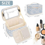 OCHEAL Makeup Bag With LED Mirror, Travel Makeup Bag With 3 Color Setting Light - Image 5