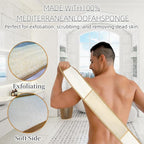 Exfoliating Natural Loofah Sponge Back Scrubber - Image 4
