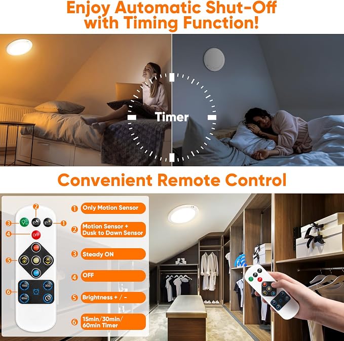 Rechargeable Motion Sensor Ceiling Light - Image 8