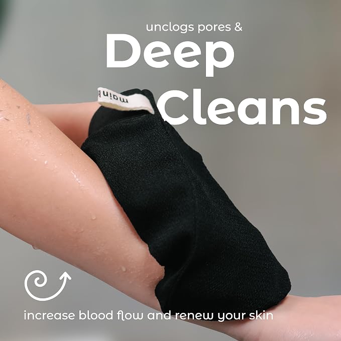 MainBasics Exfoliating Gloves for Shower - Image 5