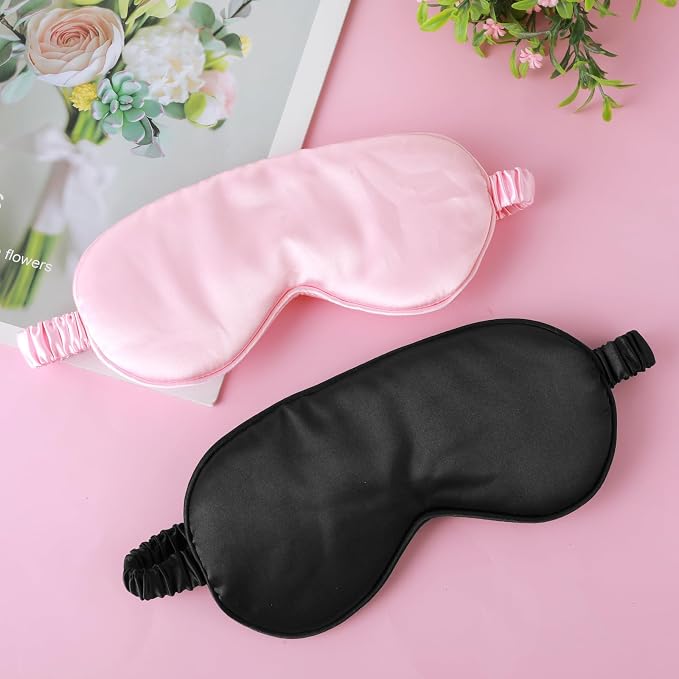 2 Pack Sleep Mask Silk Eye Mask Cover - Image 7