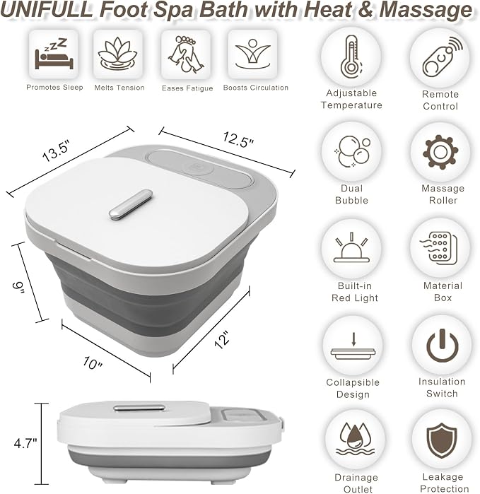 UNIFULL Collapsible Foot Spa Bath - Image 2