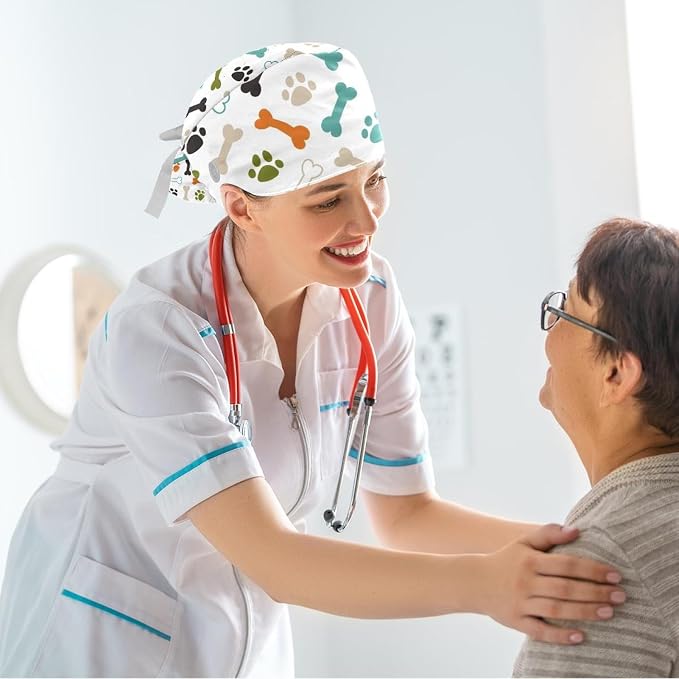 Ethnic Aztec Pattern Adjustable Scrub Cap Hat - Image 6