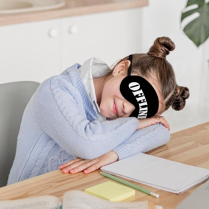 Offline Sleep Mask Silk, Funny Sleeping Mask Adjustable Sleep Mask, Blindfold - Image 3