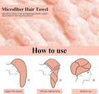 Hair Drying Towels, 19.7x31.5 inch Hair Towels - Image 3