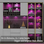 ILYXY LED Puck Lights with Remote, 6 Pack Under Cabinet Lighting, Battery - Image 5