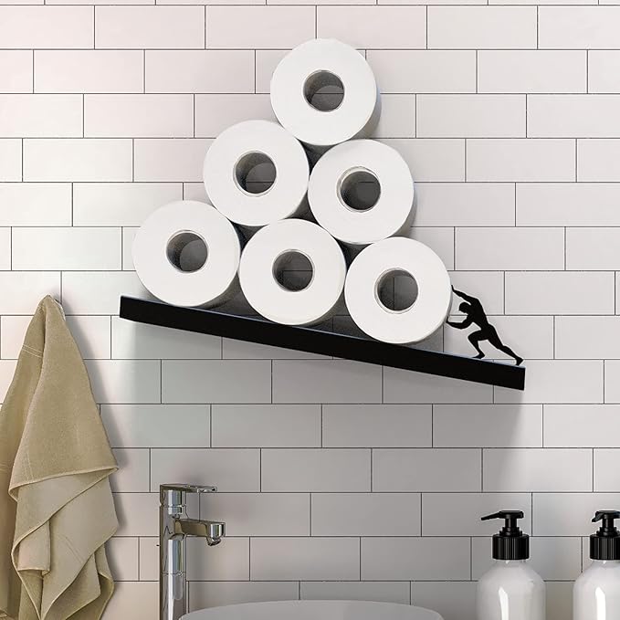 Artori Floating Toilet Paper Shelf Storage - Image 2