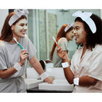 WHAVEL 6PCS Spa Headband and Wristbands Set, Face Wash Headband Wrist Bands - Image 5