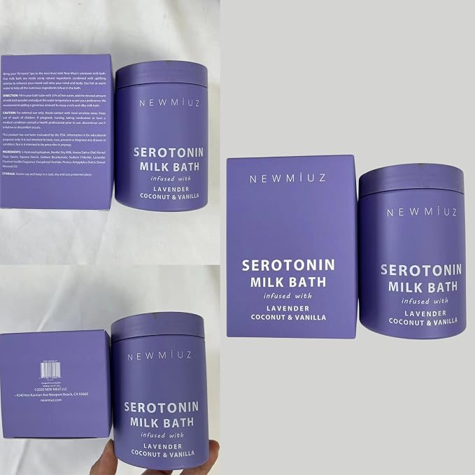 Creamy Coconut Lavender Milk Bath Soak Powder Moisturize Skin Calm Vanilla - Image 9