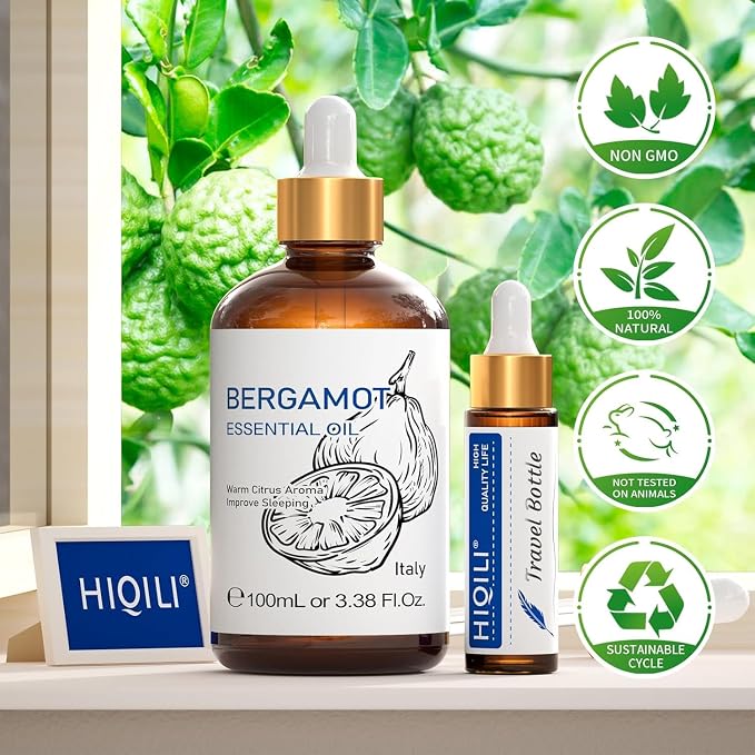 HIQILI Bergamot Essential Oil for Diffuser, 100% Pure & Natural - Image 8