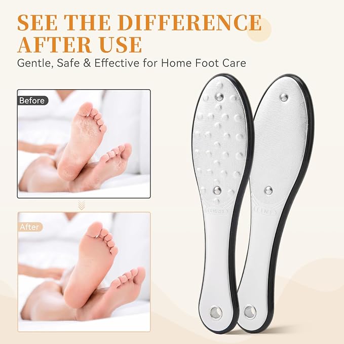 Foot Callus Remover for Feet, Metal Foot File Scraper, Stainless Steel Dual - Image 6