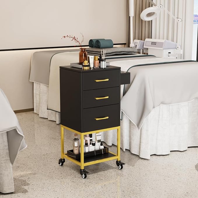 OmySalon Beauty Salon Storage Trolley Cart, Salon Station - Image 8