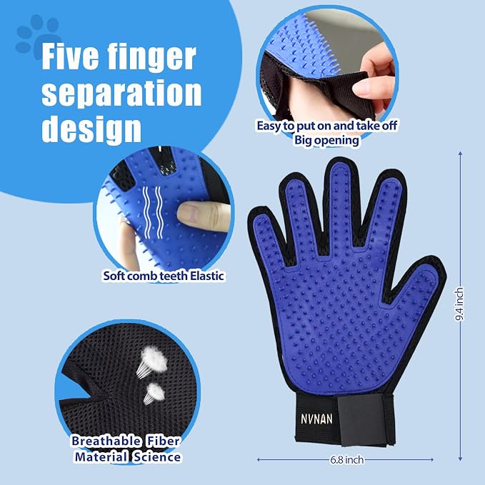 NVNAN 5 Piece Dog Grooming Brush Set - Image 7