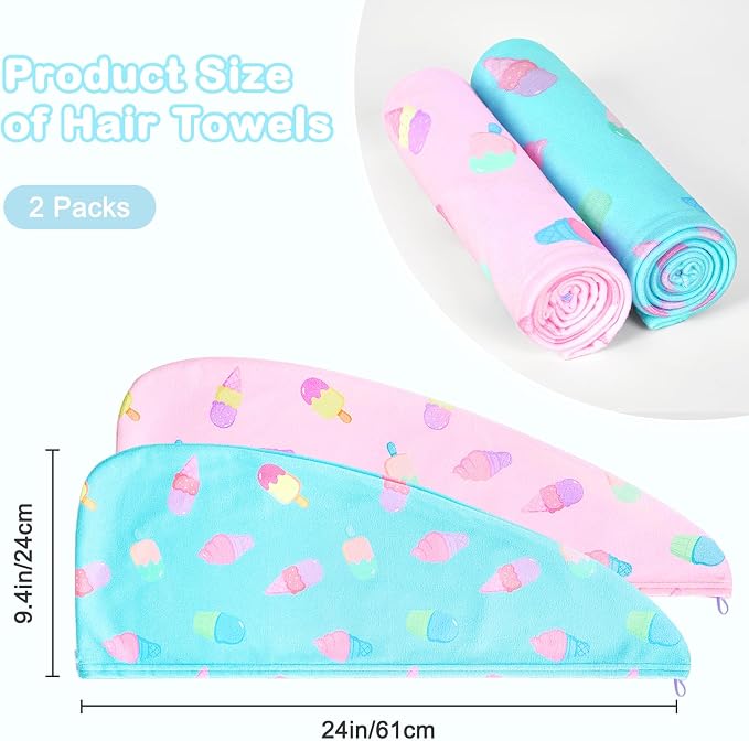 FIOBEE Microfiber Hair Towel Wrap - Image 6