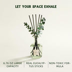 COCORRÍNA Wild Mint & Eucalyptus Reed Diffuser – 6.76 oz Essential Oil - Image 2