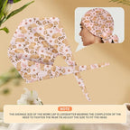 Adjustable Scrub Cap with Buttons & Sweatband, Working Hat with Elastic Tie Back - Image 5
