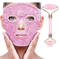 ZNÖCUETÖD Ice Face Facial Jade Roller and Ice Face Mask Cold Cooling Gel Mask by ZN%C3%96CUET%C3%96D