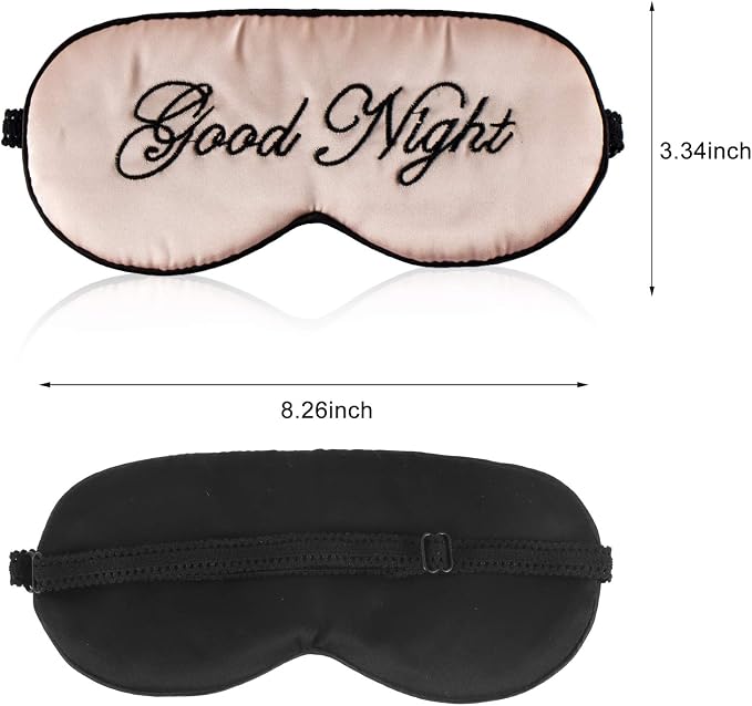 Silk Sleep Eye Mask for Women and Men Soft Ladies Ultra Lightweight Adjustable - Image 5